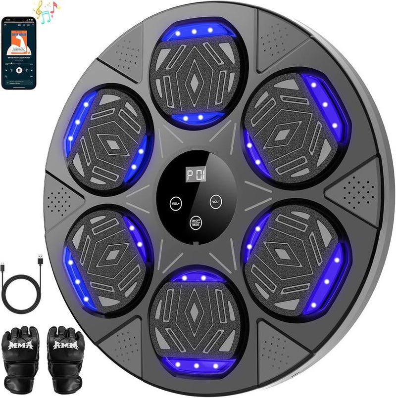 2025 New Boxing , Boxing Mount for Kids Adult, Bluetooth Boxing Traineing with Boxing Gloves, Boxing Workout Equipment Target for Home,Parent-Child Games, Office, Gym (Upgrade2.0) Boxing Gloves Boxing Equipment Convenient Attachment Boxing Machine